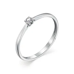 Помолвочное кольцо,  Золото 585, Бриллиант К4110-220 Помолвочное кольцо,  Золото 585, Бриллиант К4110-220