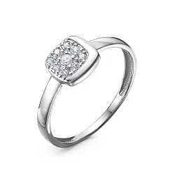 Кольцо Золото 585, Фианит б1105813 Кольцо Золото 585, Фианит б1105813