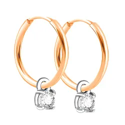 Конго/серьги-кольца,  Золото 585 , Фианит 02-8616 Конго/серьги-кольца,  Золото 585 , Фианит 02-8616