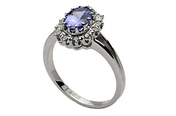 Кольцо Золото 585, Танзанит 714821ю Кольцо Золото 585, Танзанит 714821ю