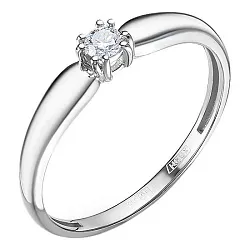 Помолвочное кольцо,  Золото 585, Бриллиант К0920-220 Помолвочное кольцо,  Золото 585, Бриллиант К0920-220