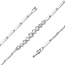 Браслет фантазийный Золото 585 
 , Бриллиант Бр210-041-19 Браслет фантазийный Золото 585 
 , Бриллиант Бр210-041-19